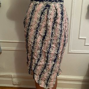 Carven asymmetrical floral skirt